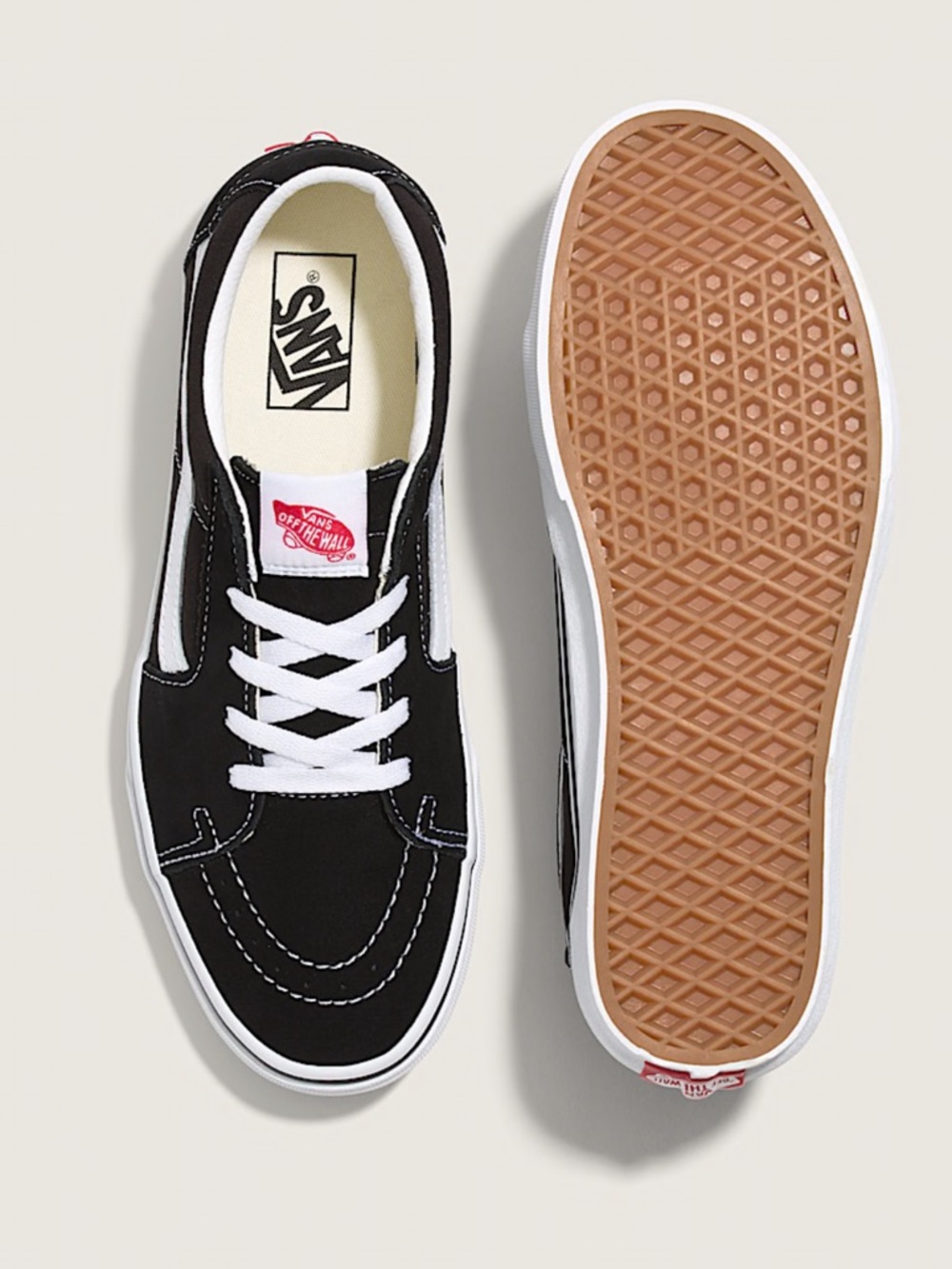 Vans Classic Sk8-Low Black and White Old Skool Sneakers